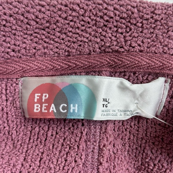 Free People Beach Shadow Crew Blouson-Sleeve Pull Over Sweater Mauve Size XL - Picture 8 of 17